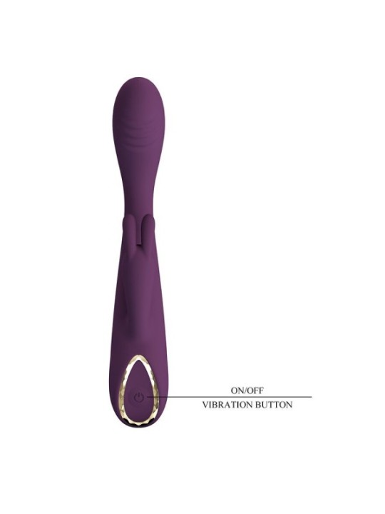 Pretty Love - Emma Vibratore Viola Con Stimolatore Rabbit - HIGH TECH - Vibratori Rabbit | erosidea.com