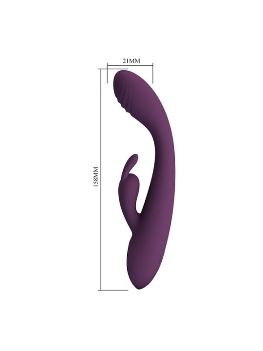 Pretty Love - Emma Vibratore Viola Con Stimolatore Rabbit - HIGH TECH - Vibratori Rabbit | erosidea.com
