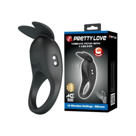 Pretty Love - Carlton Anello Per Pene Con Stimolatore Clitoride - FOR HIM - Anelli Fallici | erosidea.com