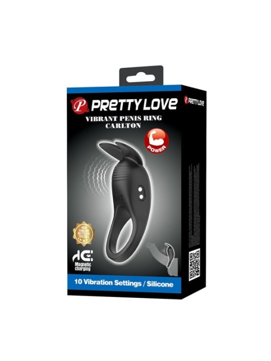 Pretty Love - Carlton Anello Per Pene Con Stimolatore Clitoride - FOR HIM - Anelli Fallici | erosidea.com