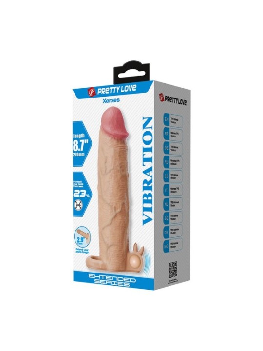 Pretty Love - Xerxes Guaina Per Pene Con Stimolatore Clitorideo E Vibrazione - FOR HIM - Guaine e Prolunghe | erosidea.com