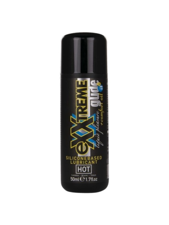 Hot - Exxtreme Glide Lubrificante A Base Di Silicone + Olio Comfort A+ 50 Ml - HOT - A Base Silicone | erosidea.com