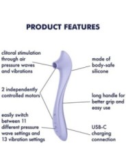 Satisfyer - Easy Lover Vibrador & Estimulador Air Pulse - SATISFYER AIR PULSE - Succhia Clitoride | erosidea.com
