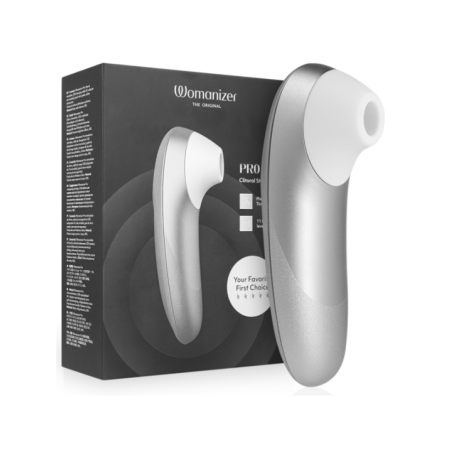 Womanizer - Stimolatore Clitorideo Pro Vibrante Colore Argento E Grigio - WOMANIZER - Succhia Clitoride | erosidea.com
