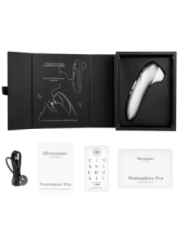 Womanizer - Stimolatore Clitorideo Pro Vibrante Colore Argento E Grigio - WOMANIZER - Succhia Clitoride | erosidea.com
