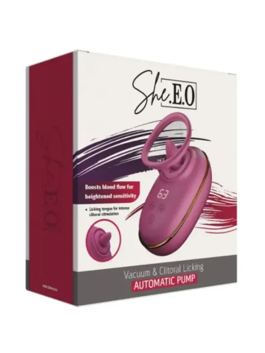 She.e.o - Pompa Clitoridea Automatica Viola Per La Lecchiatura - She.E.O - Stimolatori | erosidea.com