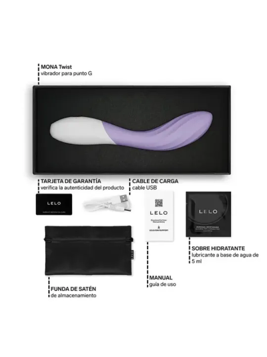 Lelo - Mona Twist Vibratore Punto G - Lavanda - Lelo - Vibratori punto G | erosidea.com