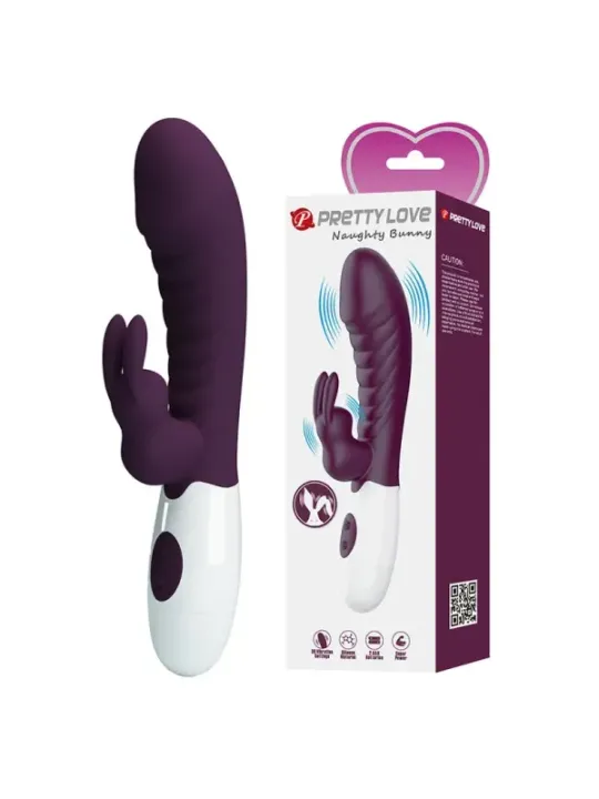 Pretty Love - Vibratore Rabbit Naughty Bunny A 30 Funzioni Viola - HIGH TECH - Vibratori Rabbit | erosidea.com