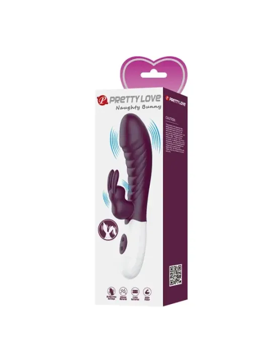 Pretty Love - Vibratore Rabbit Naughty Bunny A 30 Funzioni Viola - HIGH TECH - Vibratori Rabbit | erosidea.com