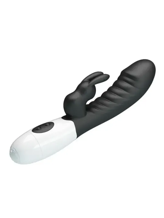 Pretty Love - Vibratore Rabbit Naughty Bunny Con 30 Funzioni Nero - HIGH TECH - Vibratori Rabbit | erosidea.com