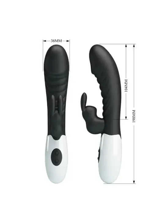 Pretty Love - Vibratore Rabbit Naughty Bunny Con 30 Funzioni Nero - HIGH TECH - Vibratori Rabbit | erosidea.com