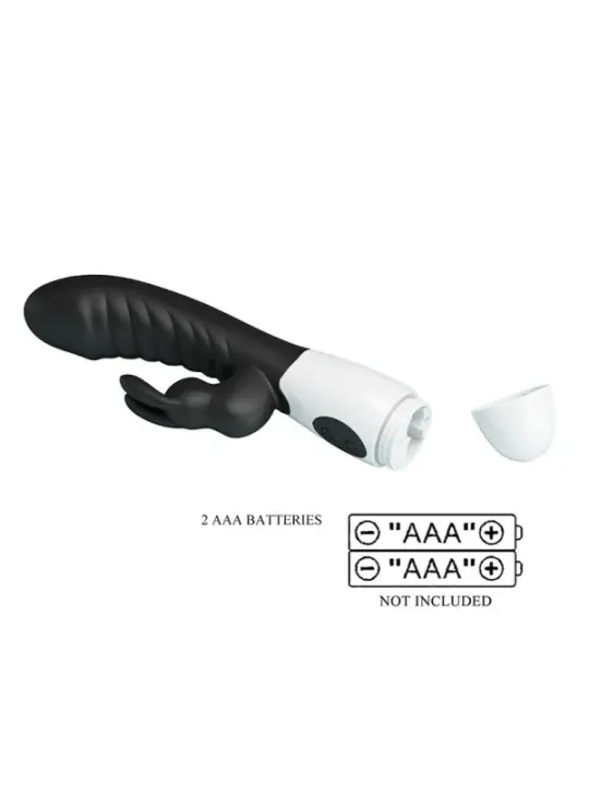 Pretty Love - Vibratore Rabbit Naughty Bunny Con 30 Funzioni Nero - HIGH TECH - Vibratori Rabbit | erosidea.com
