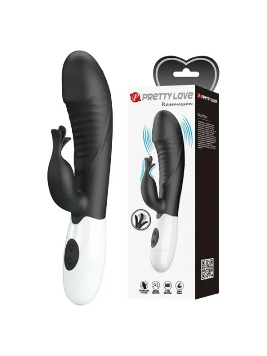 Pretty Love - Vibratore Rabbit Rasmussen 30 Funzioni Nero - HIGH TECH - Vibratori Rabbit | erosidea.com