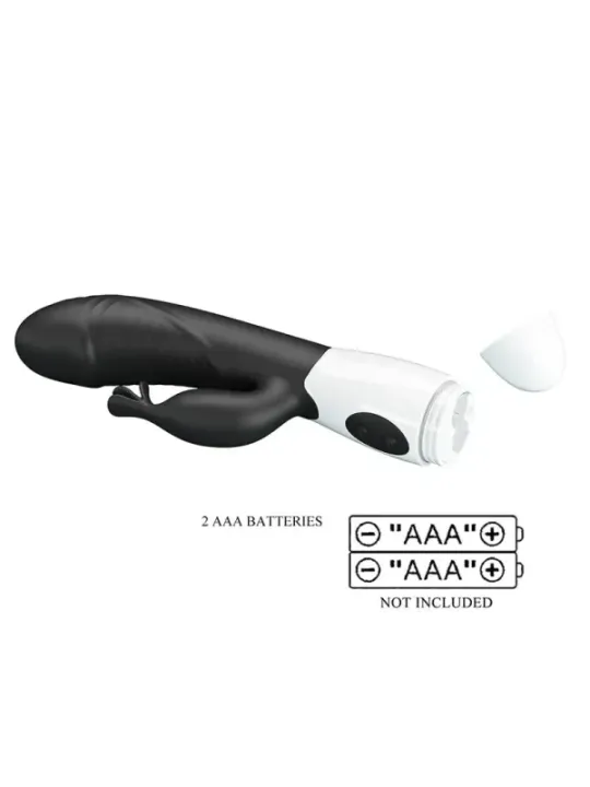 Pretty Love - Vibratore Rabbit Rasmussen 30 Funzioni Nero - HIGH TECH - Vibratori Rabbit | erosidea.com