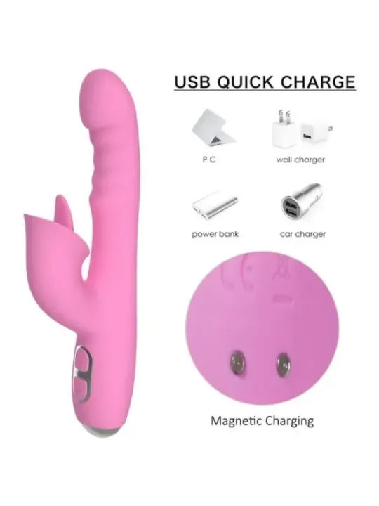 Nalone - Vibratore Rabbit T-May Magic Stick Rosa - NALONE - Vibratori Rabbit | erosidea.com
