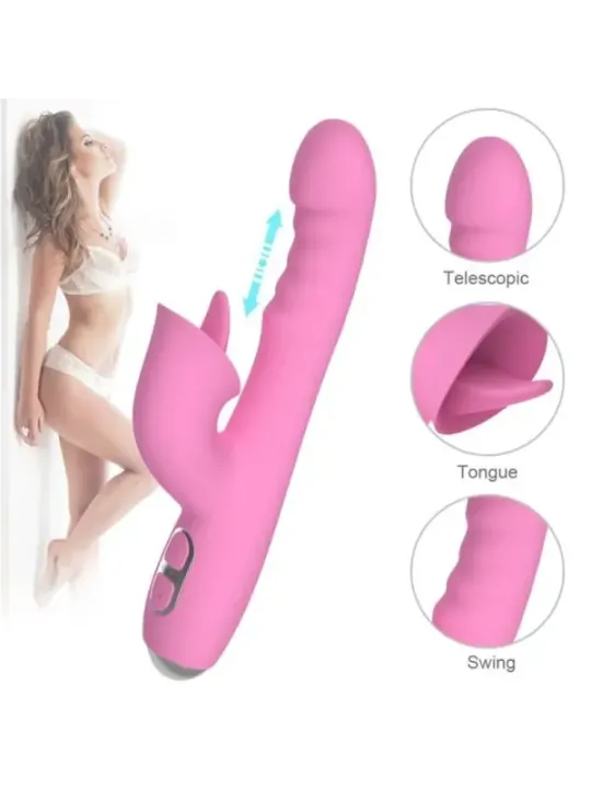 Nalone - Vibratore Rabbit T-May Magic Stick Rosa - NALONE - Vibratori Rabbit | erosidea.com