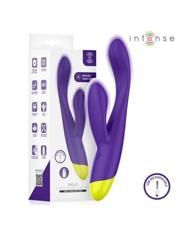 Intense - Paolo Stimolatore Ricaricabile Per Il Punto G E Il Clitoride - INTENSE HIGH TECH - Vibratori Rabbit | erosidea.com