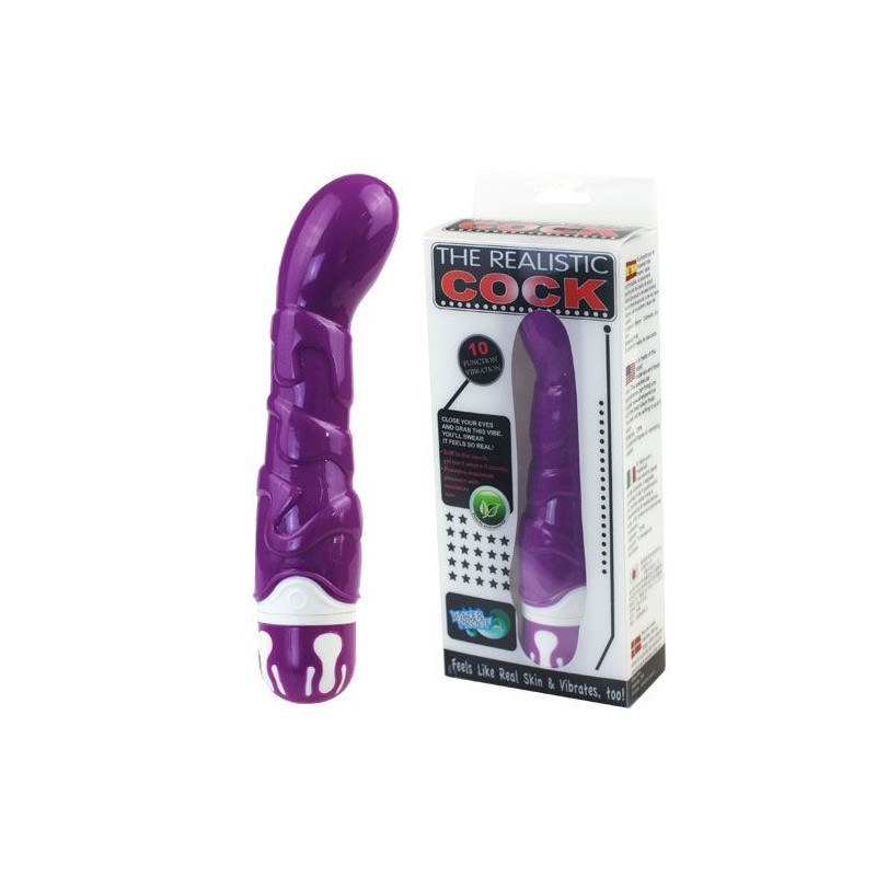 Pene Realistico A 10 Ritmi Sensazione Violetto - BAILE VIBRATORS - Dildo Realistici | erosidea.com