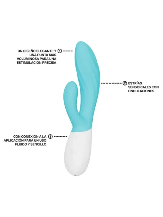 Lelo - Ina Twist Doppio Vibratore Per Il Punto G E Il Clitoride Blu - Lelo - Vibratori Doppi | erosidea.com