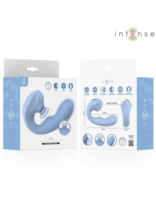 Intense - Stimolatore Clitorideo Multifunzione Gina Blu - INTENSE HIGH TECH - Vibratori Clitoride | erosidea.com
