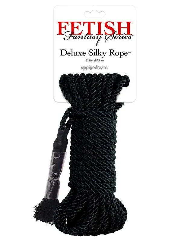 Fetish Fantasy Series - Corda Di Seta Deluxe Nera 975 M - FETISH FANTASY SERIES - Corde e Nastri | erosidea.com