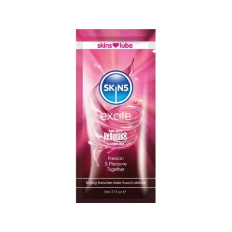 Skins - Excite Lubrificante A Base D'acqua Monodose 5 Ml - SKINS - Monodose e Pocket | erosidea.com