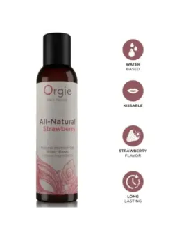 Orgie - Gel Intimo A Base Acqua Completamente Naturale Alla Fragola 150 Ml