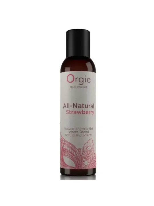 Orgie - Gel Intimo A Base Acqua Completamente Naturale Alla Fragola 150 Ml - ORGIE - Aromatizzati e Commestibili | erosidea.com