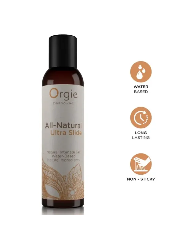 Orgie - Gel Intimo Ultra Slide A Base De Cqua Completamente Naturale 150 Ml - ORGIE - A Base Acqua | erosidea.com