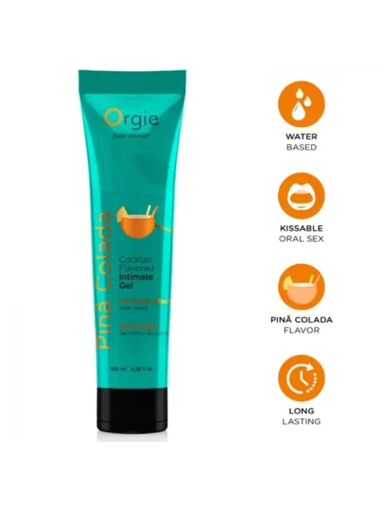 Orgie - Tubo Lubrificante Cocktail Pi‘a Colada Baciabile Gel Intimo A Base De Acqua 100 Ml - ORGIE - Aromatizzati e Commestibili | erosidea.com