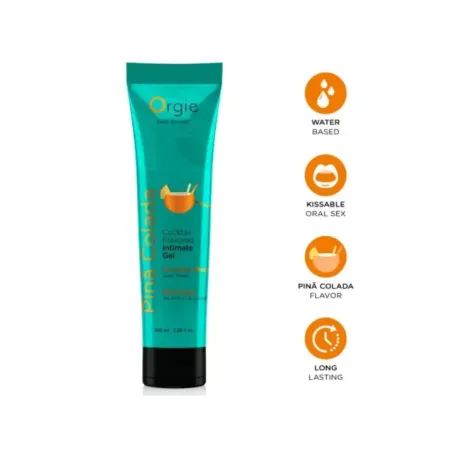 Orgie - Tubo Lubrificante Cocktail Pi‘a Colada Baciabile Gel Intimo A Base De Acqua 100 Ml - ORGIE - Aromatizzati e Commestibili | erosidea.com