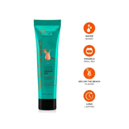 Orgie - Tubo Lubrificante Cocktail Sesso In Spiaggia Gel Intimo Baciabile A Base De Acqua 100 Ml - ORGIE - Aromatizzati e Commestibili | erosidea.com