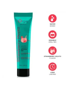 Orgie - Tubo Lubrificante Cocktail Fragola Mojito Gel Intimo Baciabile A Base De Acqua 100 Ml