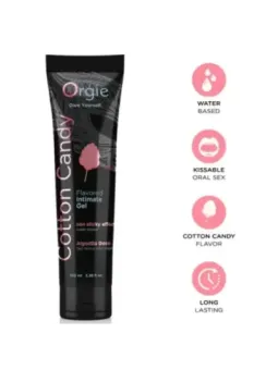Orgie - Tubo Lubrificante Zucchero Filato Baciabile Gel Intimo A Base De Acqua 100 Ml