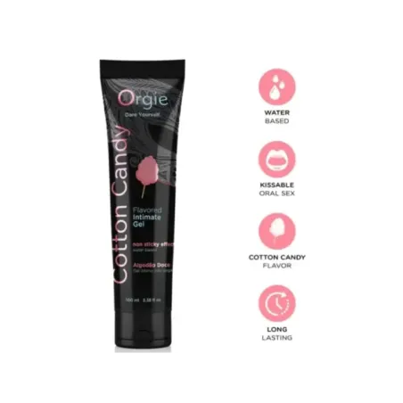 Orgie - Tubo Lubrificante Zucchero Filato Baciabile Gel Intimo A Base De Acqua 100 Ml - ORGIE - Aromatizzati e Commestibili | erosidea.com