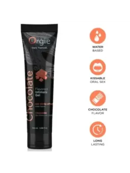 Orgie - Tubo Lubrificante Al Cioccolato Baciabile Gel Intimo A Base De Acqua 100 Ml