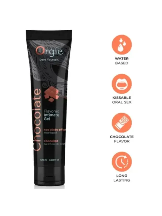 Orgie - Tubo Lubrificante Al Cioccolato Baciabile Gel Intimo A Base De Acqua 100 Ml - ORGIE - Aromatizzati e Commestibili | erosidea.com