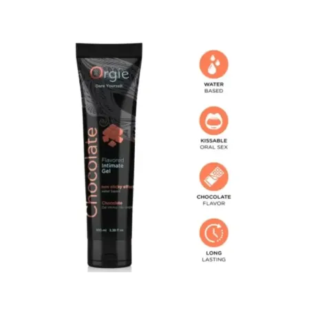 Orgie - Tubo Lubrificante Al Cioccolato Baciabile Gel Intimo A Base De Acqua 100 Ml - ORGIE - Aromatizzati e Commestibili | erosidea.com