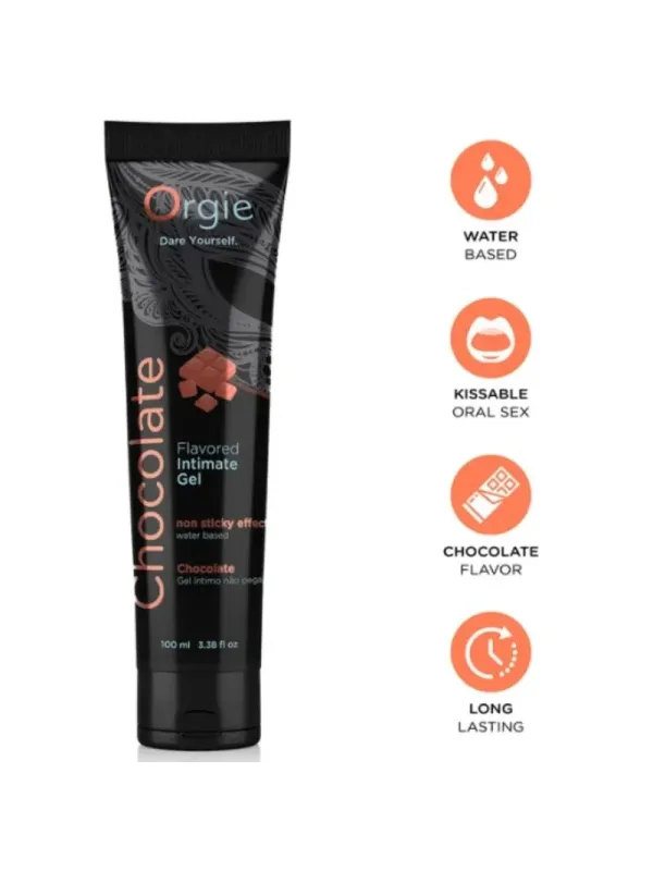 Orgie - Tubo Lubrificante Al Cioccolato Baciabile Gel Intimo A Base De Acqua 100 Ml - ORGIE - Aromatizzati e Commestibili | erosidea.com