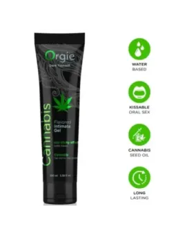 Orgie - Tubo Lubrificante Alla Cannabis Gel Intimo A Base De Acqua Baciabile 100 Ml
