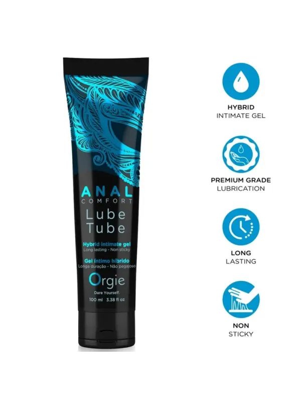 Orgie - Tubo Lubrificante Anal Comfort Gel Ibrido Intimo Per Sesso Anale 100 Ml - ORGIE - Piacere Anale | erosidea.com