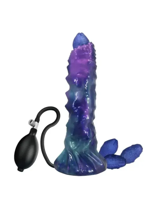 Power Monsters - Duskwalker Sentinel Tricolor Dildo Gonfiabile In Silicone Fantasy 23 Cm 5 Cm - POWER MONSTERS - Piacere Anale | erosidea.com