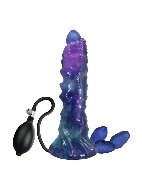 Power Monsters - Duskwalker Sentinel Tricolor Dildo Gonfiabile In Silicone Fantasy 23 Cm 5 Cm - POWER MONSTERS - Piacere Anale | erosidea.com