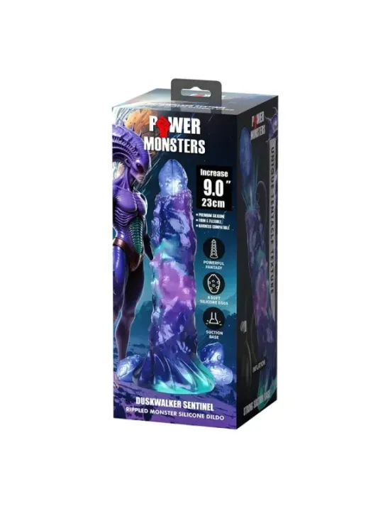 Power Monsters - Duskwalker Sentinel Tricolor Dildo Gonfiabile In Silicone Fantasy 23 Cm 5 Cm - POWER MONSTERS - Piacere Anale | erosidea.com