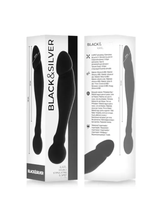 Black&Silver - Dildo Stimolante Del Punto G Karl 18 Cm - BLACK&SILVER - Piacere Anale | erosidea.com