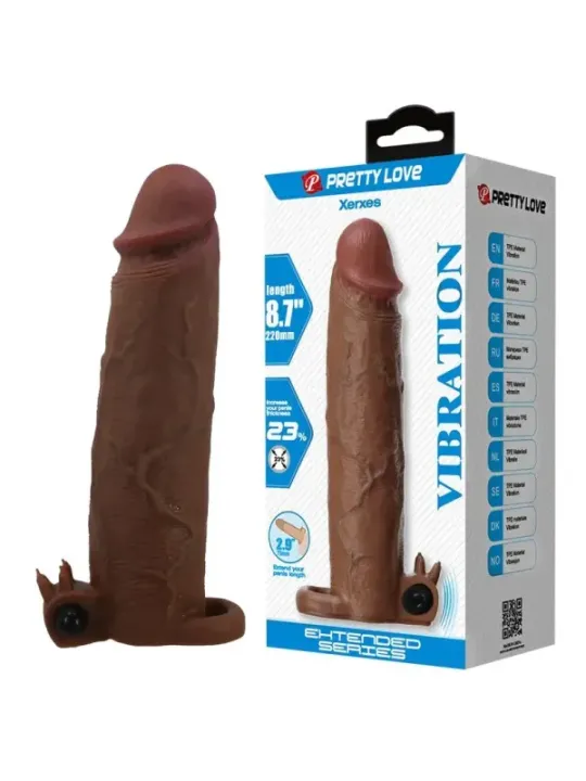 Pretty Love - Xerxes Vibrante Per Pene 22 Cm 45 Cm Marrone - DILDOS - Piacere Anale | erosidea.com