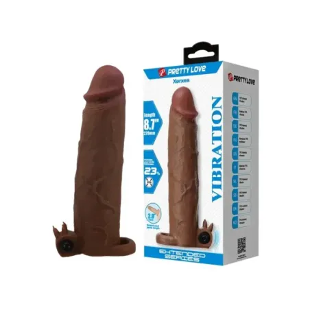 Pretty Love - Xerxes Vibrante Per Pene 22 Cm 45 Cm Marrone - DILDOS - Piacere Anale | erosidea.com