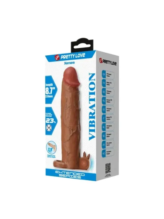 Pretty Love - Xerxes Vibrante Per Pene 22 Cm 45 Cm Marrone - DILDOS - Piacere Anale | erosidea.com