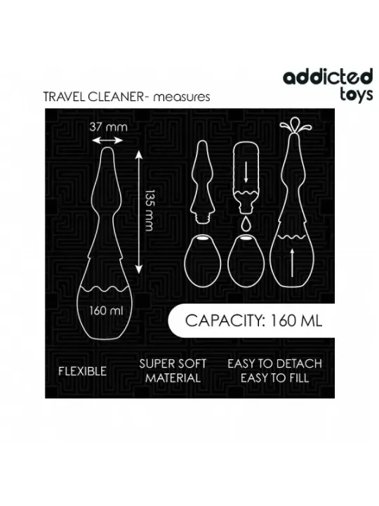 Addicted Toys - Detergente Da Viaggio Modello 1 - Addicted Toys - Piacere Anale | erosidea.com