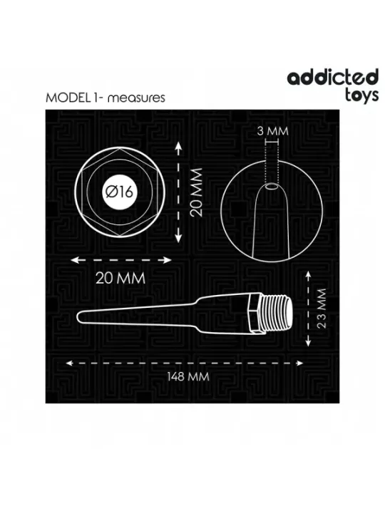 Addicted Toys - Pulitore Anale Con Adattatore Universale Modello 1 - Addicted Toys - Piacere Anale | erosidea.com